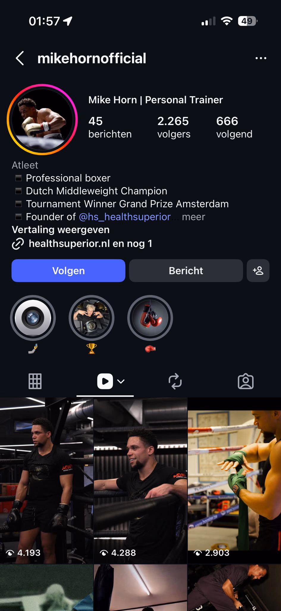 Instagram screenshot